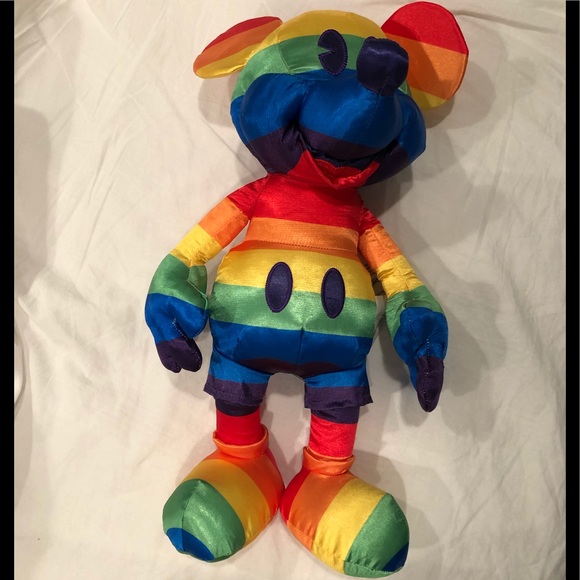 Disney Mickey Mouse LGBTQI Pride stuffed doll - Picture 1 of 5